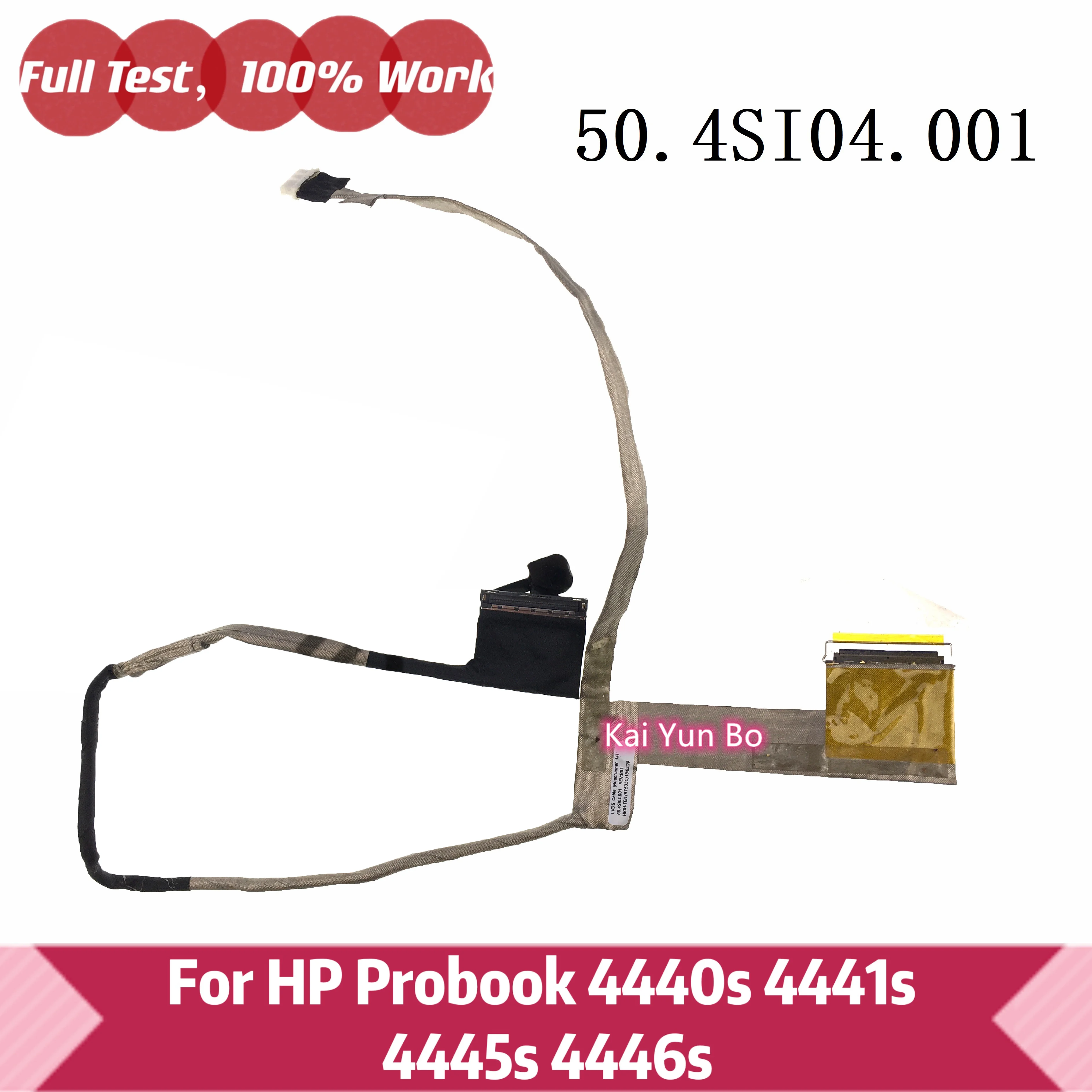 

For HP Probook 4440s 4441s 4445s 4446s Laptop Video Screen Flex Cable LCD LED Display Ribbon 50.4SI04.001