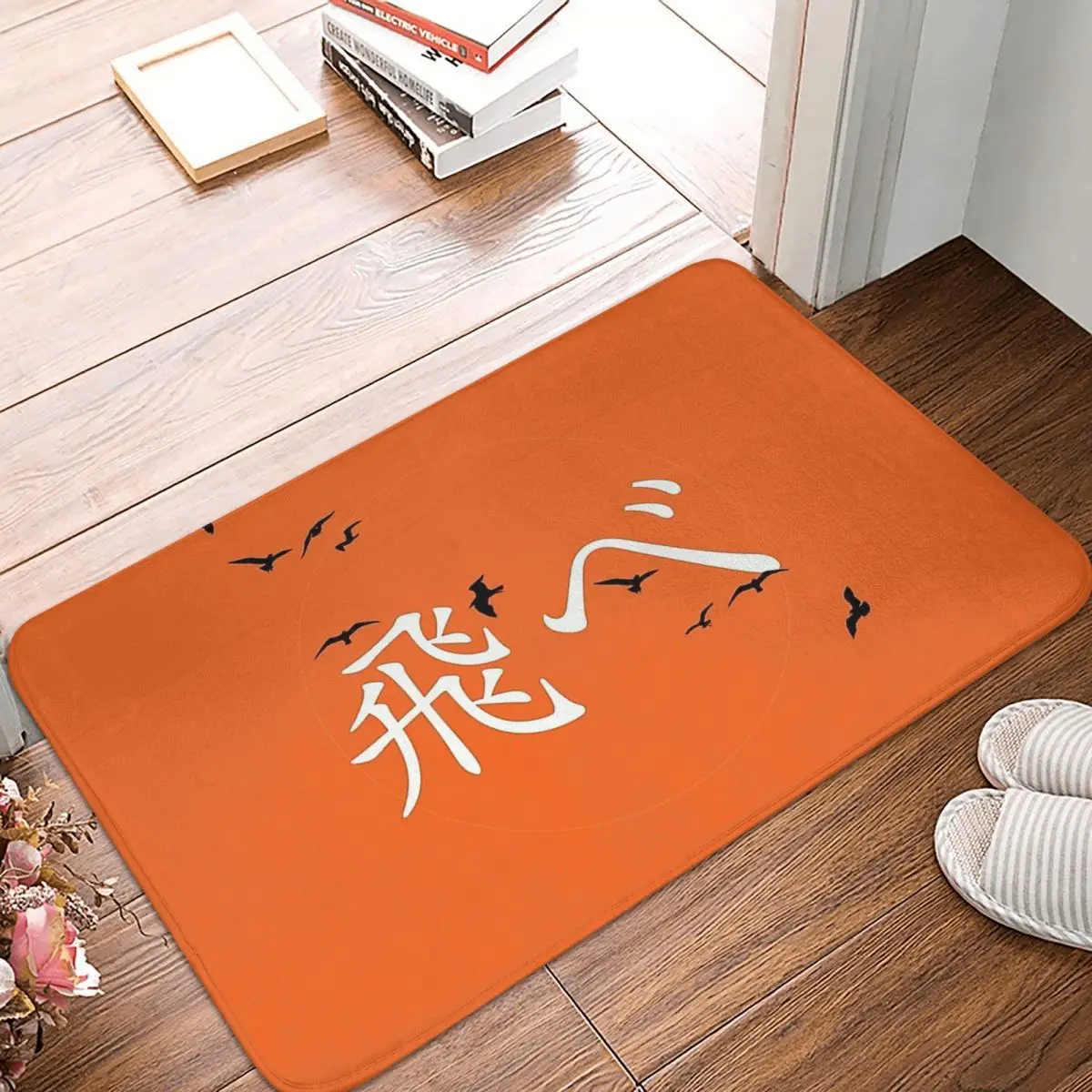

Haikyuu Shoyo Hinata Tobio Kageyama Bath Mat Karasuno Fly Doormat Living Room Carpet Entrance Door Rug Home Decor