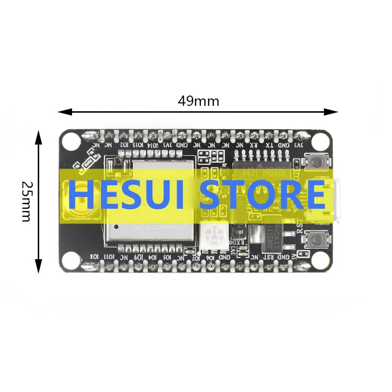 Плата разработки радиочастотного модуля Ra-08H-Kit LoRaWAN с антенной 915 МГц интерфейсом