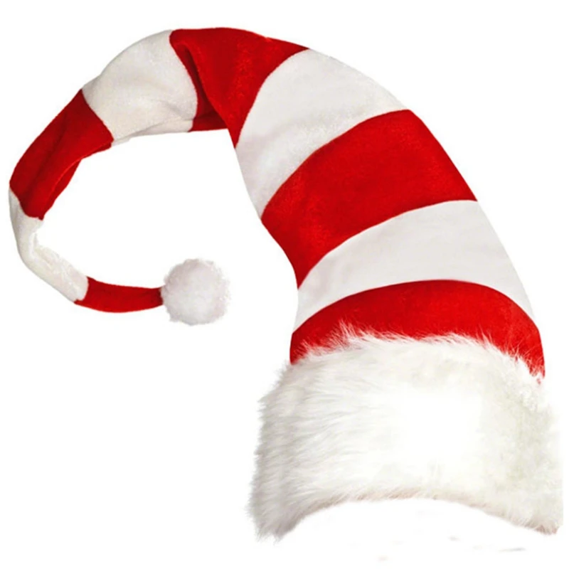 

Christmas Hat Plush Elf Santa Hat Ornament Decoration Christmas Cap Turkey Hats New Year Xmas Party Props Decoration Red and