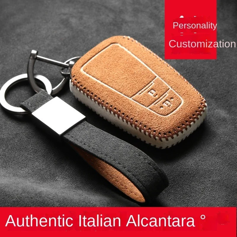 

Customized High-end Alcantara Suede Key Chains Key Case for Toyota FJ Wildlander Prado Camry Car Accessories