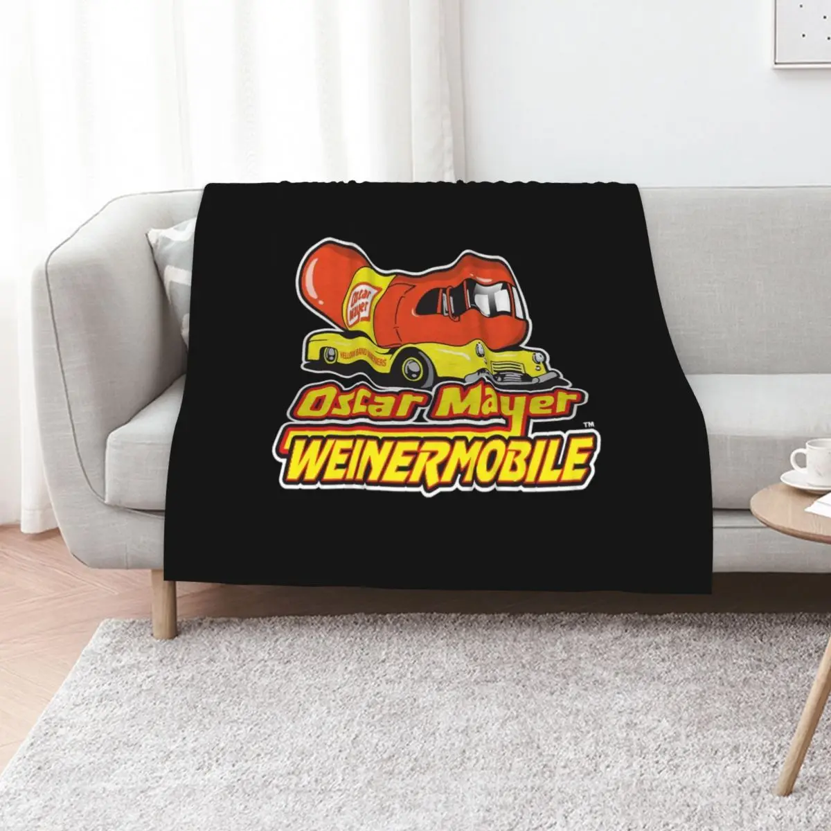 Фото Многофункциональное мягкое теплое одеяло Oscar Mayer Wienermobile для дома и путешествий
