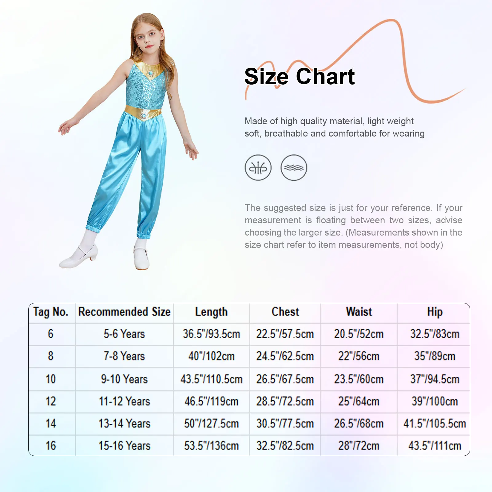 Детский костюм принцессы для девочек в арабском стиле без рукавов с блестками и