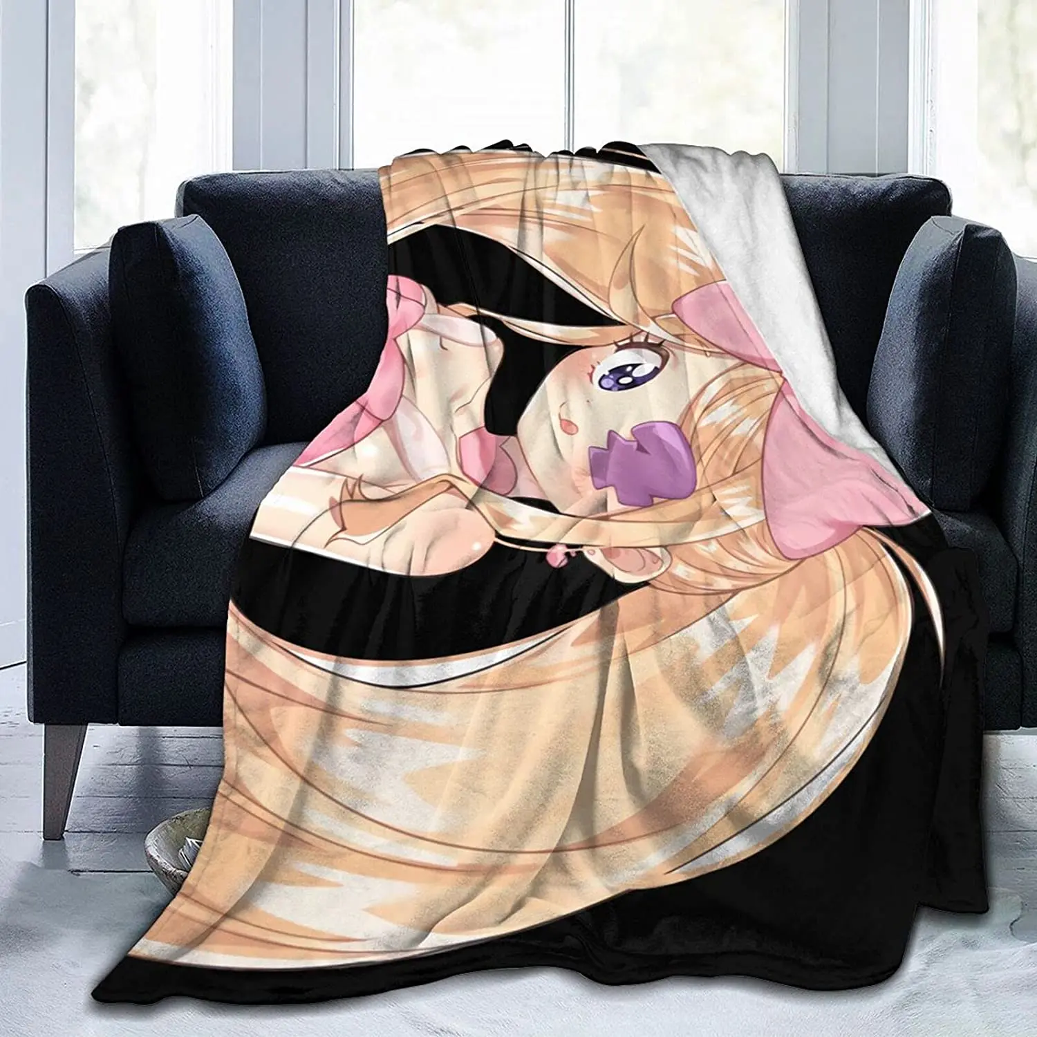 

NUI Harime Fluffy Soft and Comfortable Blanket, Anime Warm Embrace of Sympathy
