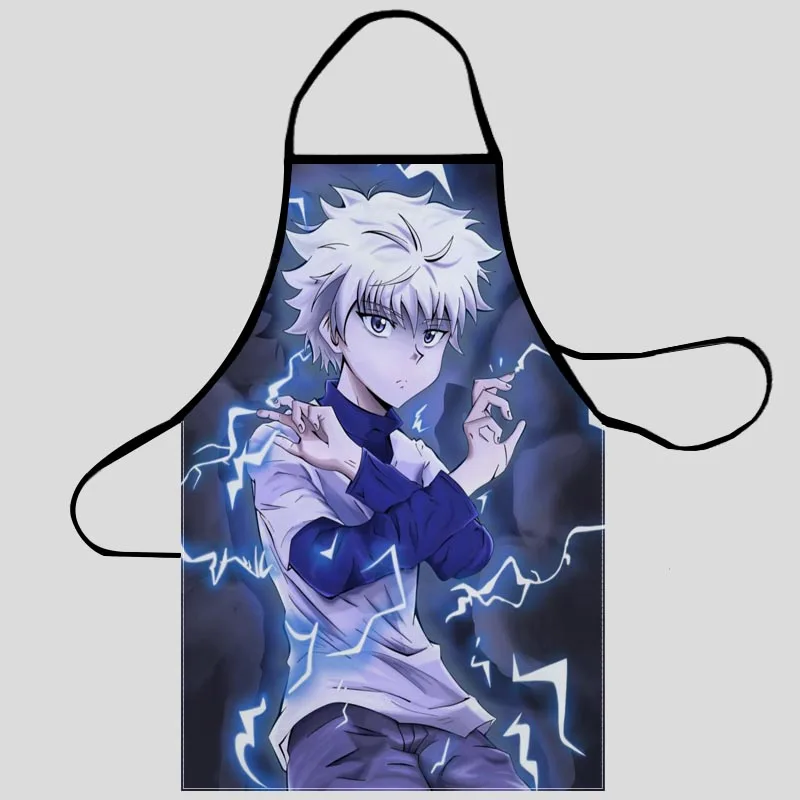 

Новые фартуки Kurapika Hunter x Hunter, Кухонные фартуки для женщин, ткань Оксфорд, чистящие передники, домашнее приготовление еды