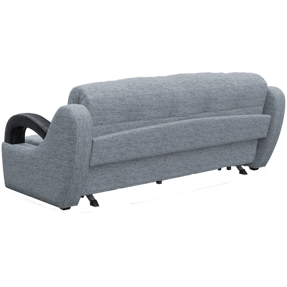 Диван прямой Смартикул Мадрид серая рогожка аккордеон | Мебель