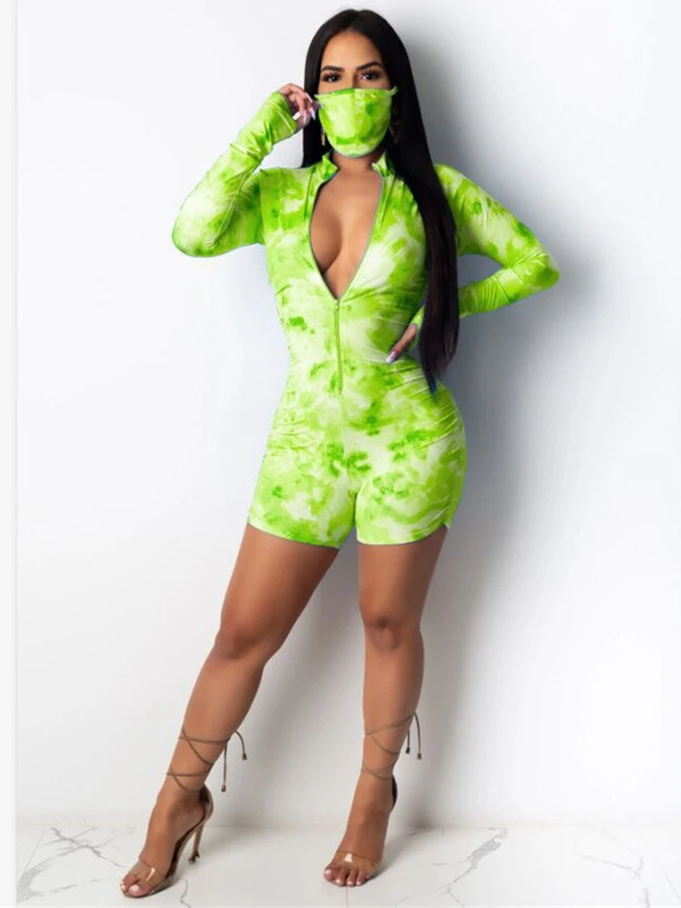 Женский спортивный комбинезон с длинным рукавом