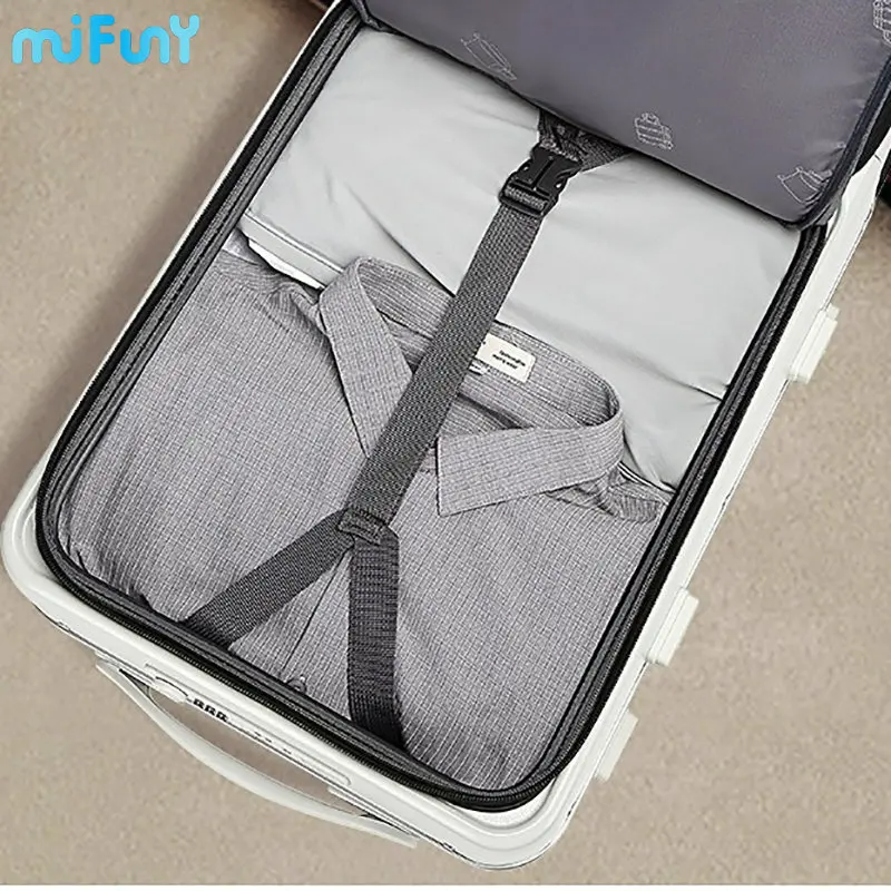 Mifuny Front Opening Suitcase Carry-On with Wheels Rolling Password Travel Suitcase Bag Fashion USB Interface Trolley Luggage