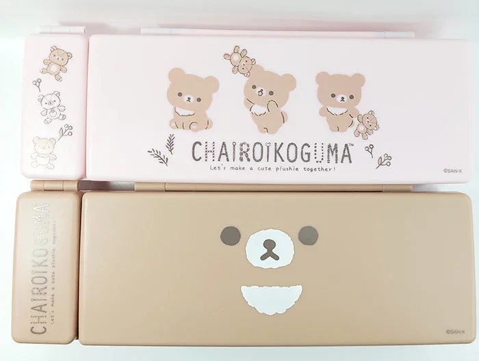 Чёрный пенал Rilakkuma из ПВХ футляр для ручек с рисунком мультфильма милые школьные