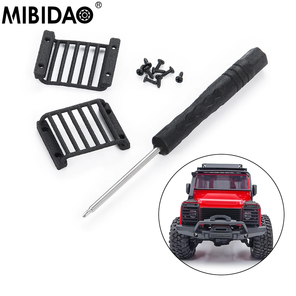 

Нейлоновая защитная решетка передней фары MIBIDAO с отверткой для 1/18 дюйма