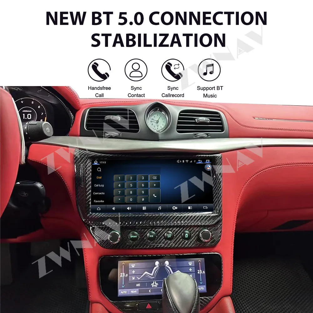 10 1 ''Автомагнитола для Maserati granatro GT 2007-2015 Android 13 сменный стерео Мультимедийный