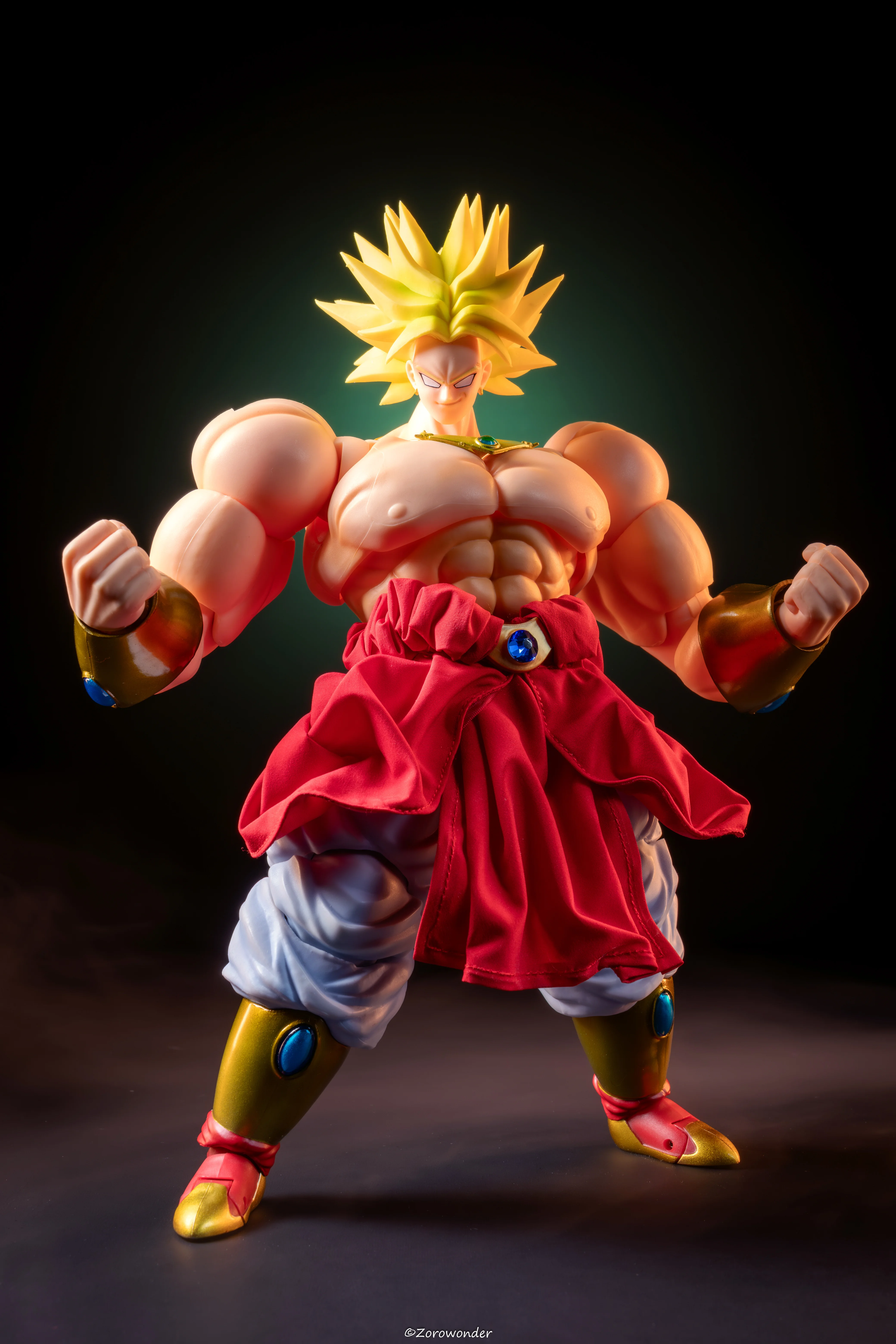 Фото В наличии Bandai Kong Dragon Ball Broly Юбка Hem Super Saiyan Broly Юбка Подол Одежда Аниме Фигурки Игрушки Подарки №2