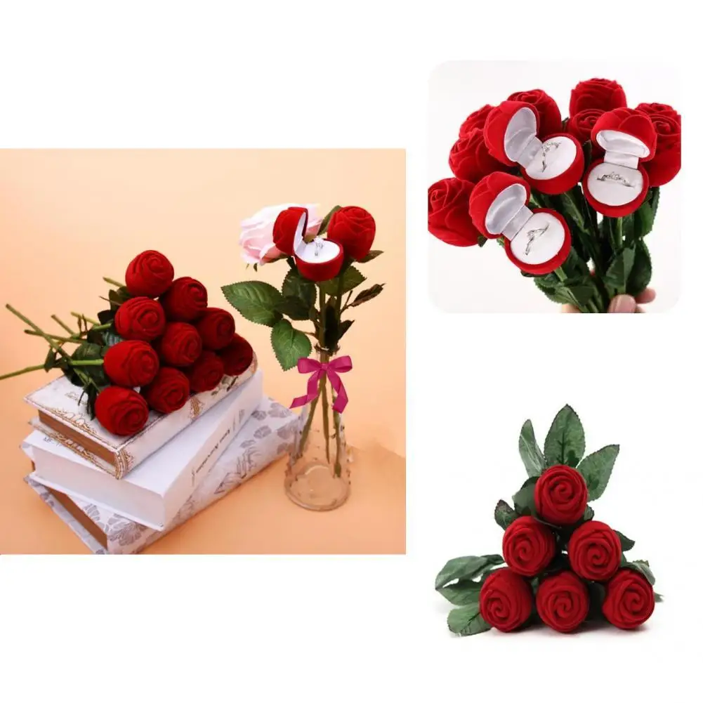 

Износостойкий модный красивый чехол с изображением кольца в форме розы свадебные принадлежности