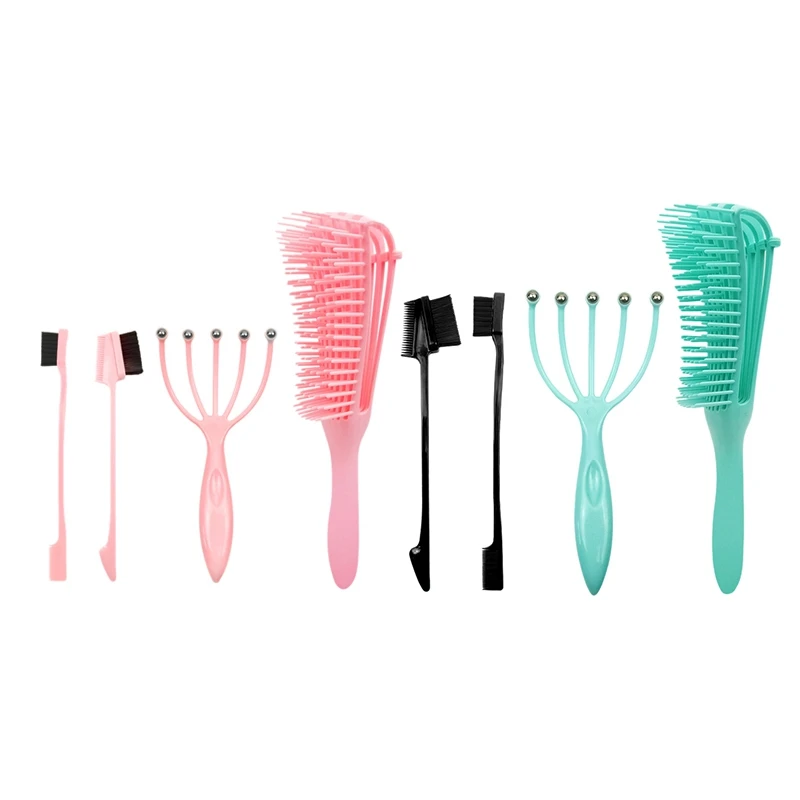 

Massage Comb Octopus Massage Tool Set Hair Brush Scalp Hair Comb Anti-Knot Comb Salon Hairdressing
