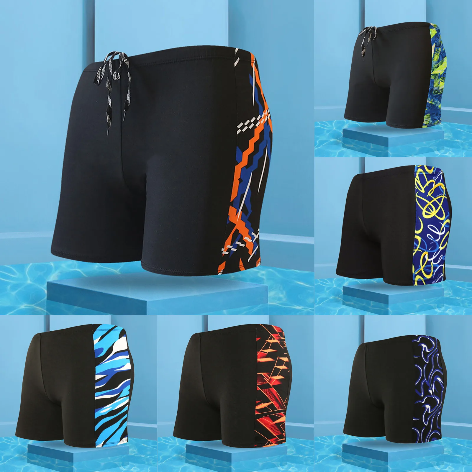 

Men's Summer Summer board shorts swimsuit 3D Fun Print Beach Shorts Briefs For Man Swim Trunks Swimming Shorts Beachwear
