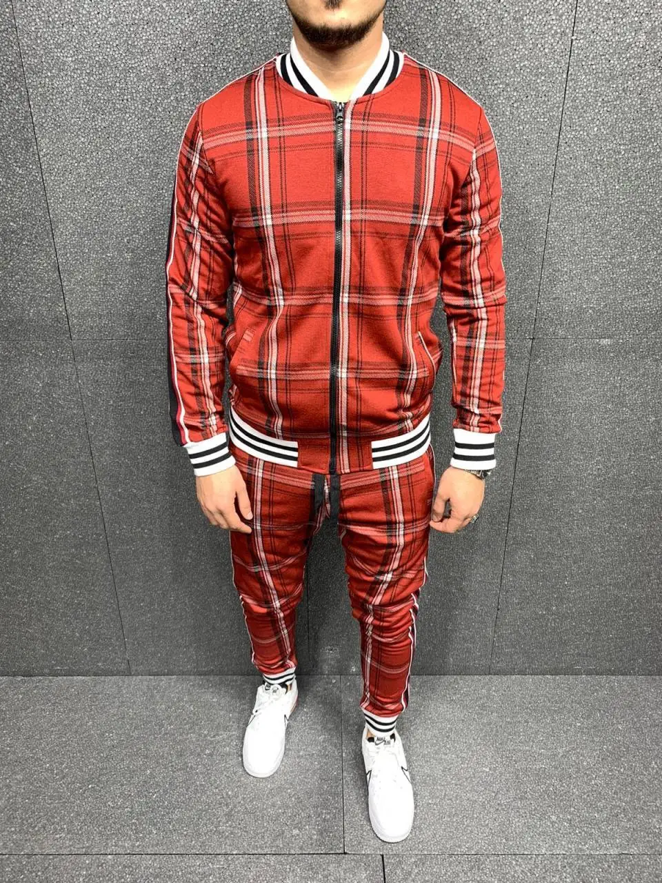 

Premium Flannel Track Suit Streetwear Mens Tracksuit