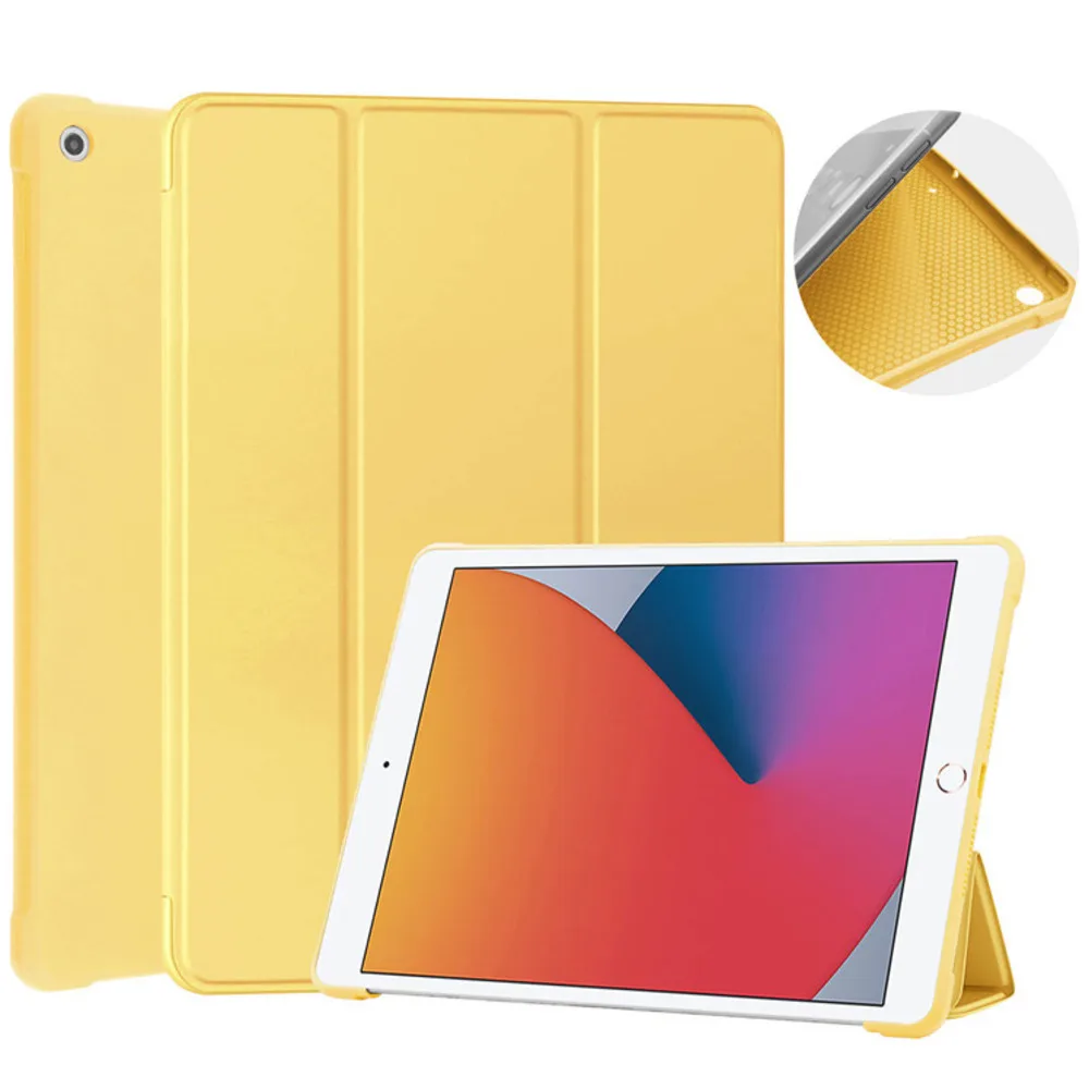 

Suitable for 2021 iPad Pro 11 inch protective case (9th generation), with honeycomb silicone anti falling flat leather case,