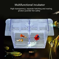 2022jmt aquarium incubator breeding box clear breeder fish tank isolation hatching box accessory for clownfish guppy 2 sizes who