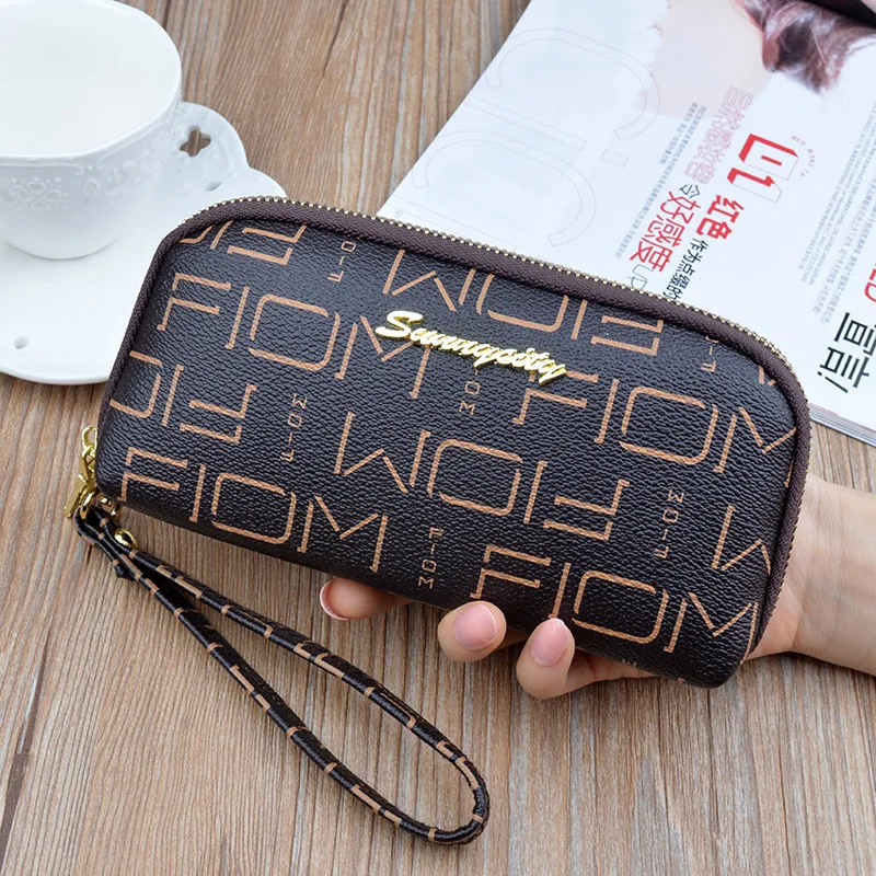 

New Clutch Bag Ladies Wallet Women Long Zipper Wallet Fashion Printing Letters Large Capacity Mobile Phone Bag Wallet