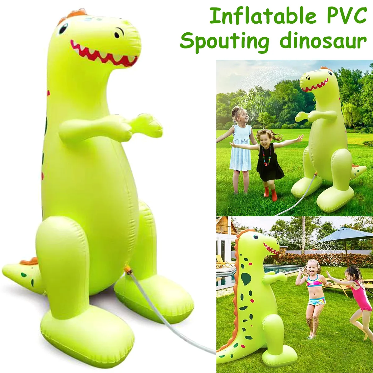 

Dinosaur PVC Inflatable Balloon Toy Dinosaur Sprinkler Water Toys Outdoor Dinosaur Water Toys Kids Gift Pool Party Decoration