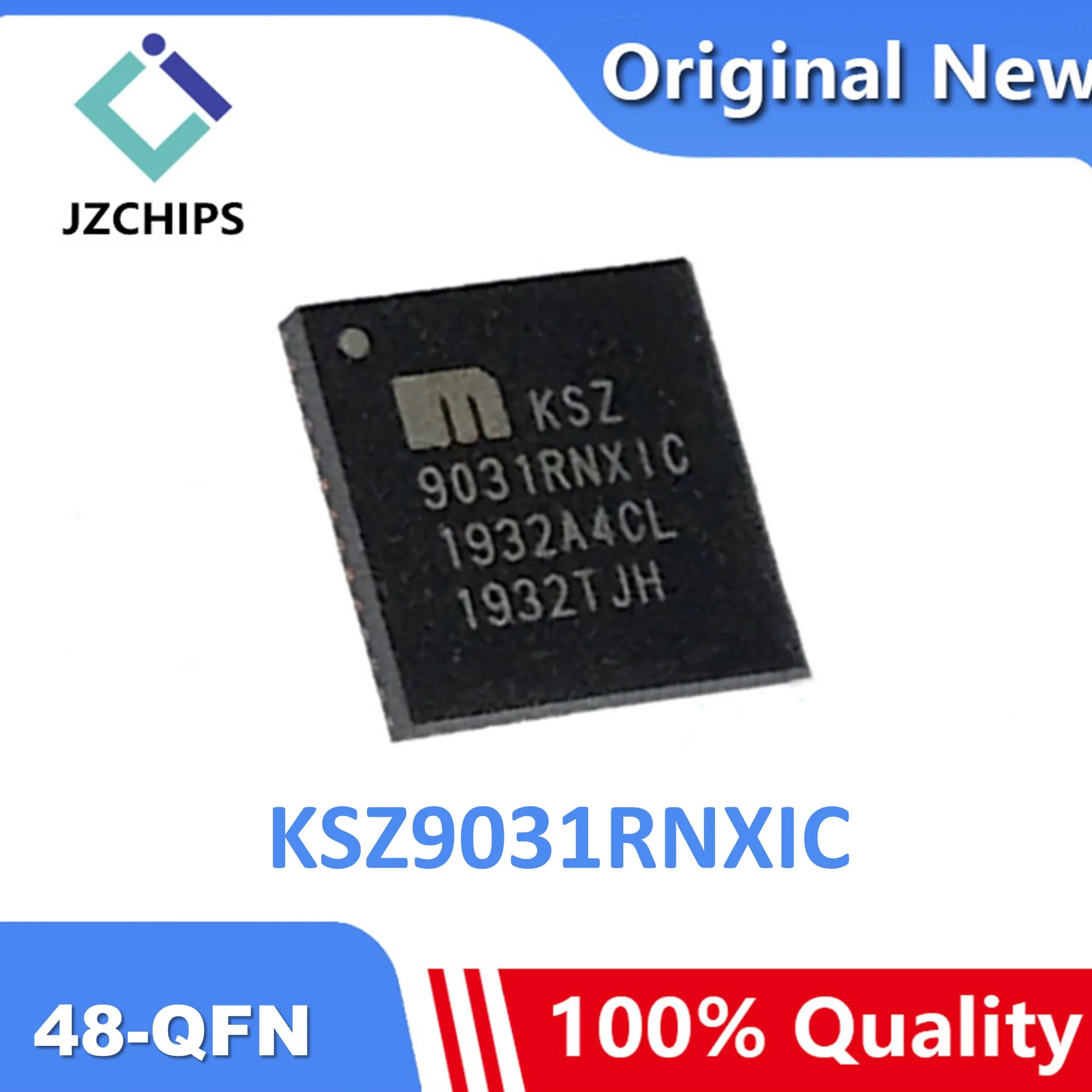 KSZ9031RNXIC Transceiver Full Ethernet 48-QFN New & Original