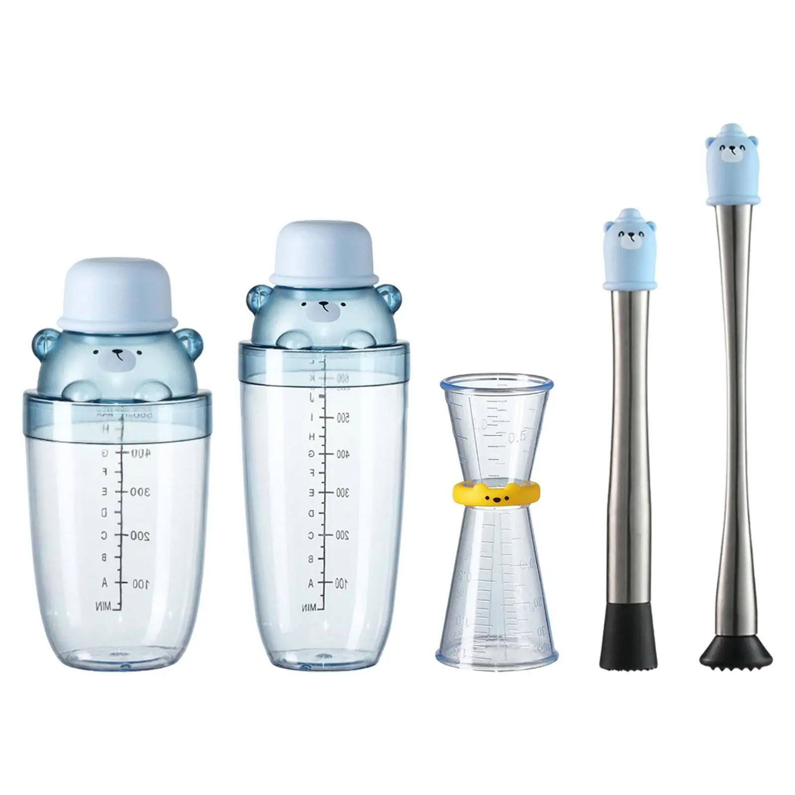 

Cocktail Shaker Martini Shaker Wine Mixer Bottle Transparent Mixing Cups for Bar Accessories Drink Traveling Home Birthday Gifts