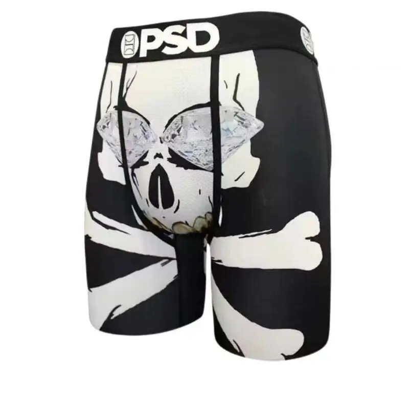 Fashion Long Mens Boxers Man Elastic Waist Underpants Men Boxer Shorts Beach Trunks Mens Panties Fitness Swimming Underwear Men