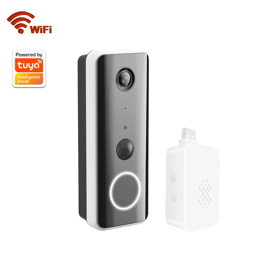 

1080P WIFI Smart Video Doorbell wireless doorbell video intercom With indoor chime and 5200mAh Battery