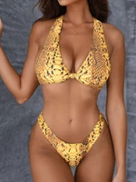 2022 new cross bikinis sexy womens swimsuit fashion leopard ladies swimwear push up one pieces summer beach wear