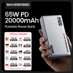 Павербанк MOVESPEED E20 20000 мАч Power Bank 65 Вт за 2093 руб