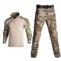 outdoor airsoft paintball clothing military shooting uniform tactical combat camouflage shirts cargo pants elbowknee pads suits