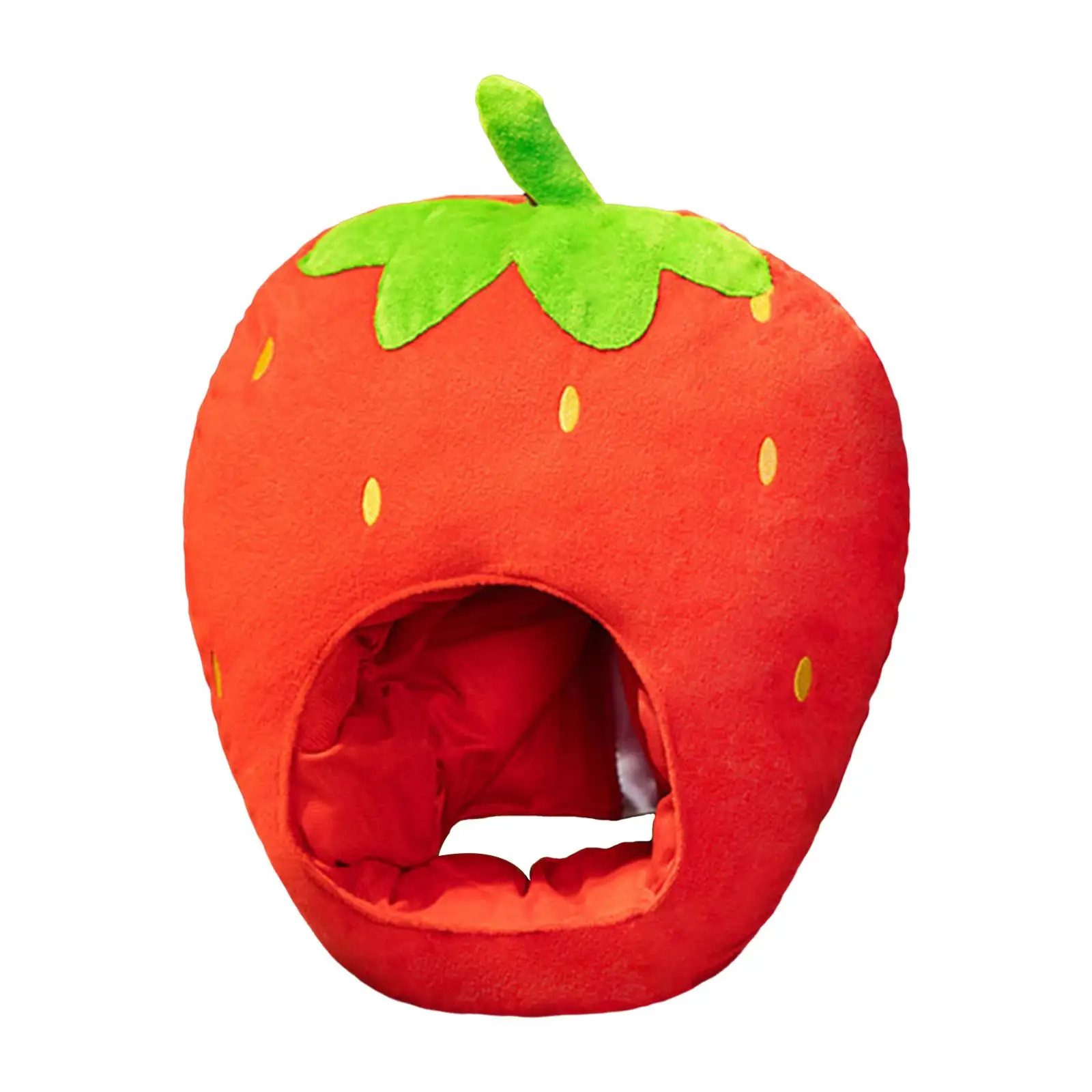 

Novelty Strawberry Hat Cartoon Decoration Photo Prop Hair Accessories Headwear for Halloween Carnival Holiday Masquerade Adults