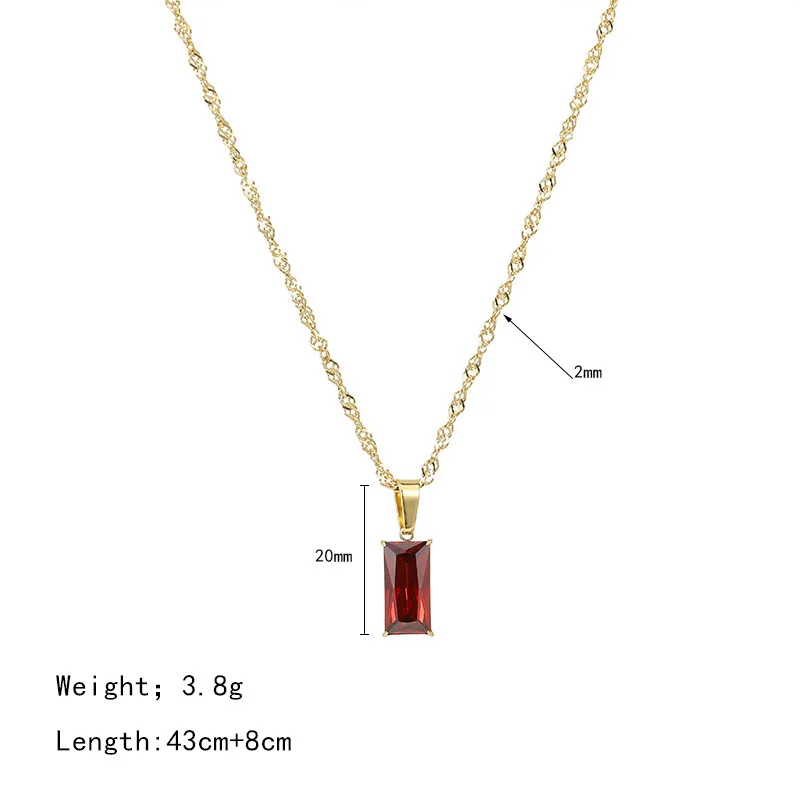 Французская простая новая позолоченная квадратная цепочка до ключиц 14 к модное