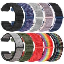 나일론 루프, 삼성 갤럭시워치 4 5 pro 워치4 워치5 44mm 40mm 스트랩 4 클래식, 기어 s3 프론티어, 액티브 스포츠 팔찌, 화웨이 워치 gt2 3Pro, 22mm, 20mm 스트랩