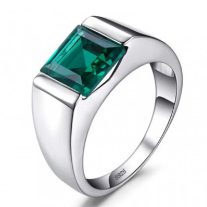 

Classic Men's Rings Zircon Simple Trend Party Rings Personality Retro Punk Rings Fashion Jewelry Boyfriend Gift Size 8-12