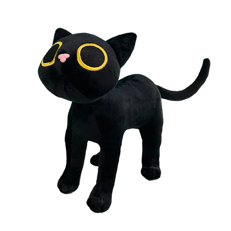 

30cm Fran Bow Cat Plush Toy Cute Black Game Cat Plush Doll Stuffed Animal Toys Kids Birthday Xmas Gift Gamer Fans Collection Toy