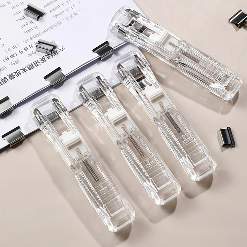 

Accessories Paper Machine Binding Supplies Paperless Supplies Clip Push Clamp Paper Cliper School Binding Clip Refills