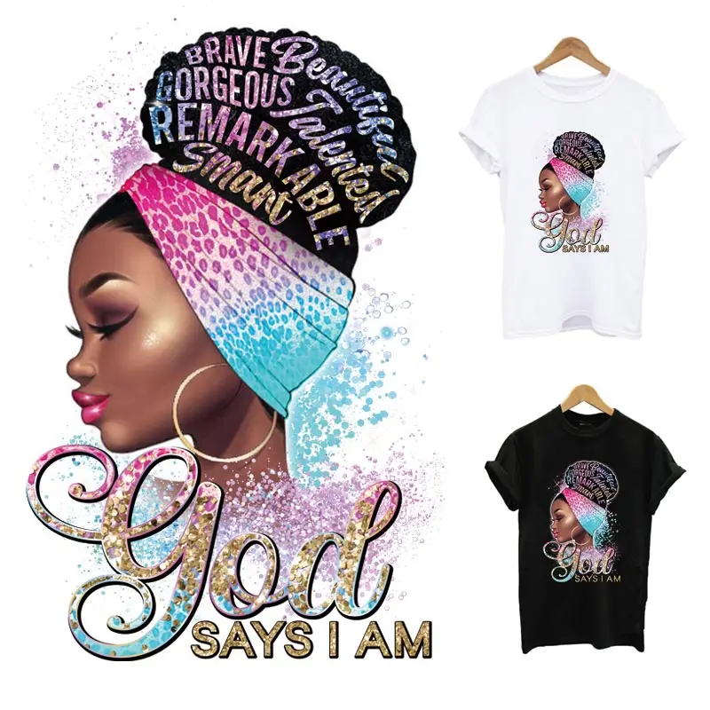 Нашивки с надписью God Say I Am Beauty черные нашивки для одежды сделай сам моющиеся