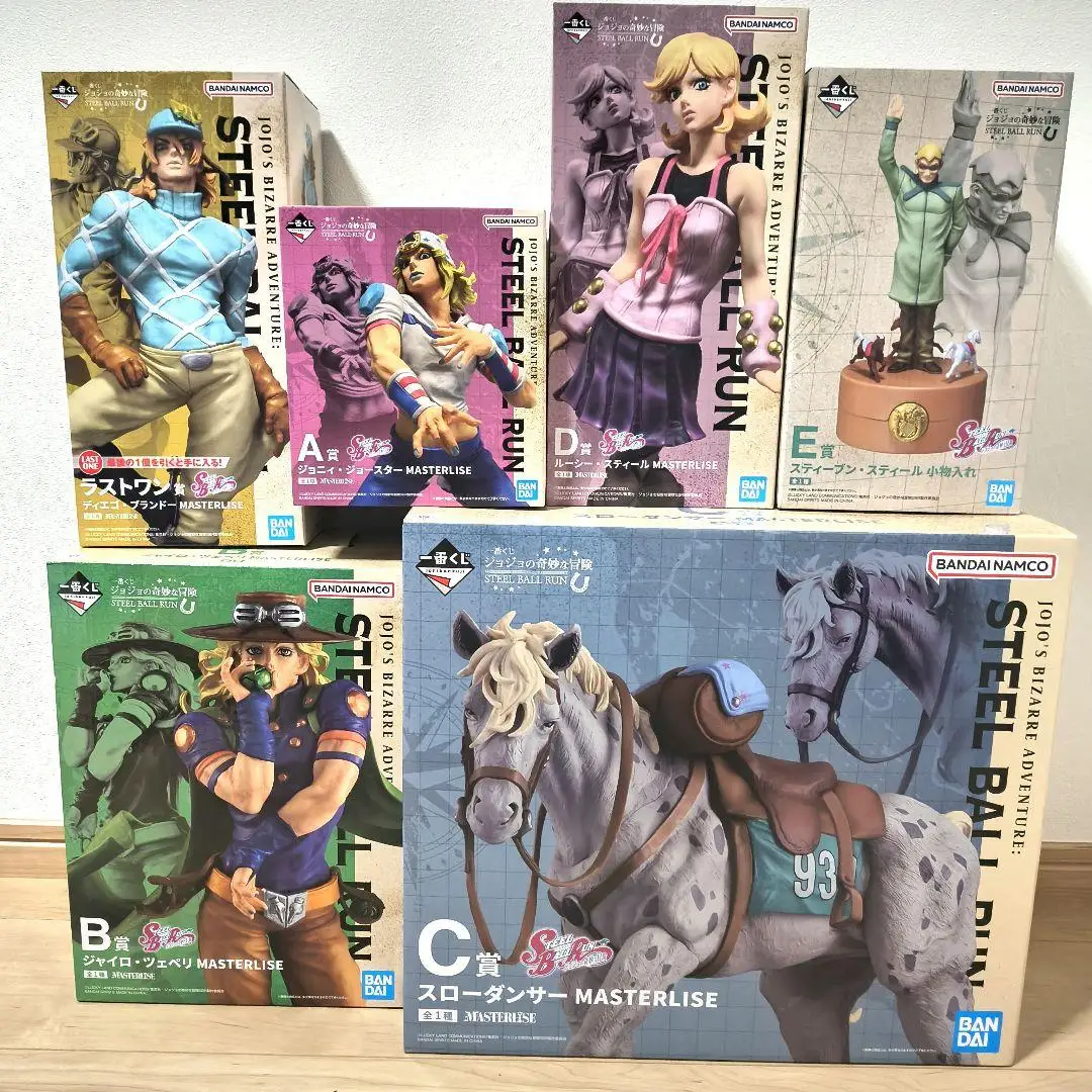 Фото Бандай Ичибан Куджи: Невероятные приключения ДжоДжо: STEEL BALL RUN — Джонни Джостар, Джайро Цеппели, Слоу Дэнсер, Люси Стилл, Диего Брандо №1