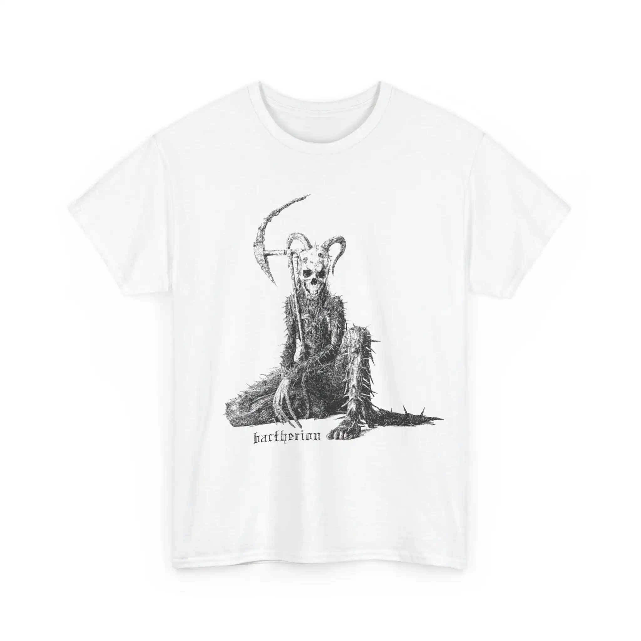 Футболка Bactherion с изображением Креста из тяжелого хлопка для Хэллоуина ужасов