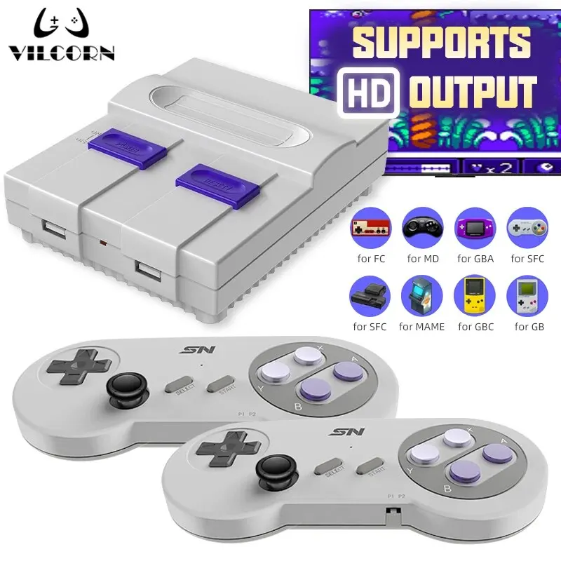 Игровые приставки для ТВ в стиле ретро 4K SEGA SNES GBA GB Dendy Console 6000 подарки