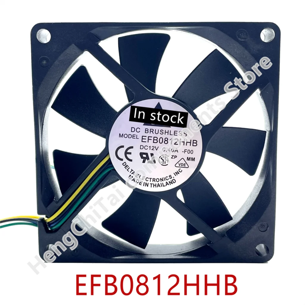 Оригинальный 100% рабочий Вентилятор охлаждения EFB0812HHB 8015 12 в а 8 см 80 мм четыре провода PWM функция контроля температуры