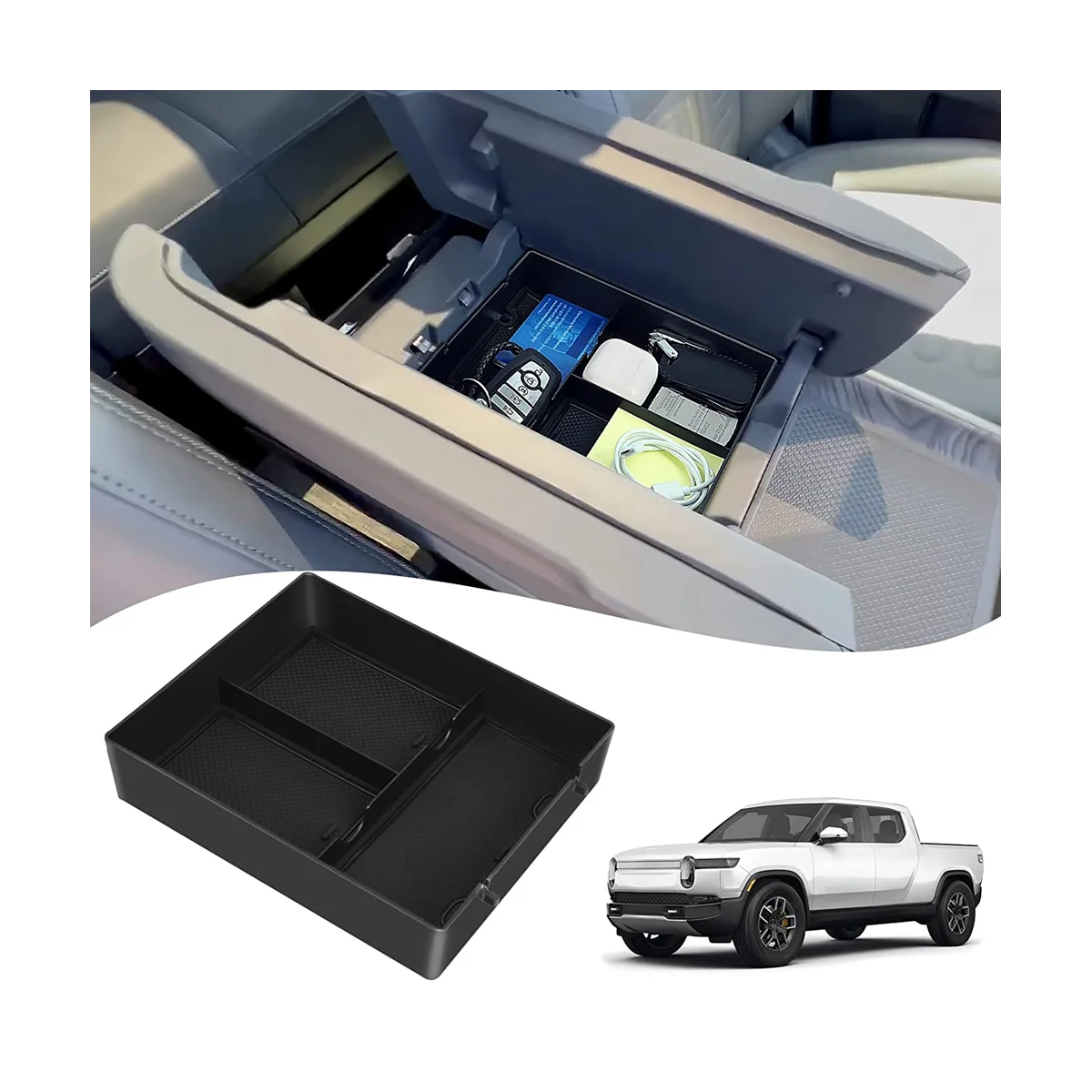 Органайзер центральной консоли для подлокотника диаметром 2022 дюйма
