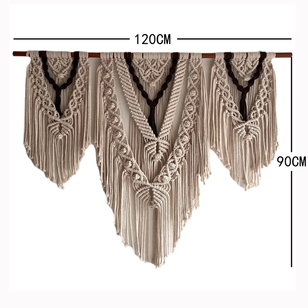 

Большой макраме гобелен бежевый 100% хлопок