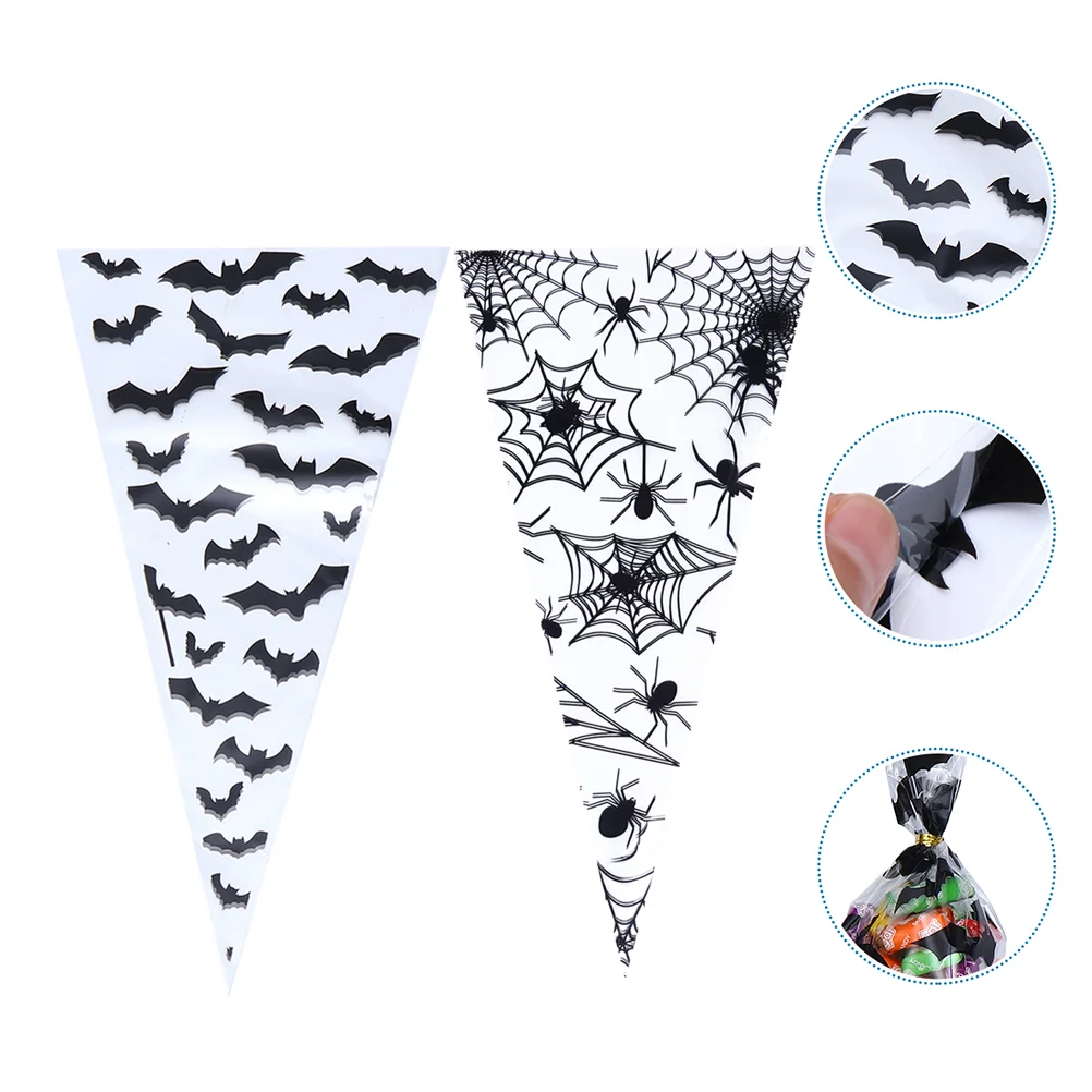 

200pcs Clear Treat Bags Sealing Bags Clear Party Favor Bags Adhesive Candy Bags