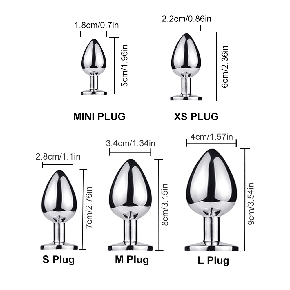 Анальная пробка со съемным натуральным лисьим хвостом гладкая металлическая