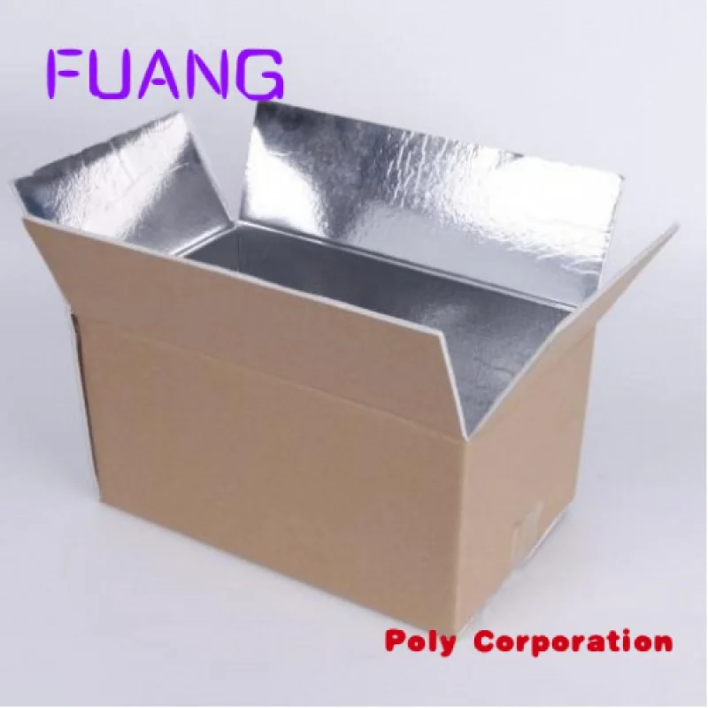 Good price Thermal insulated corrugated cardboard vegetable/fruit meat packing box shipper/frozen food box
