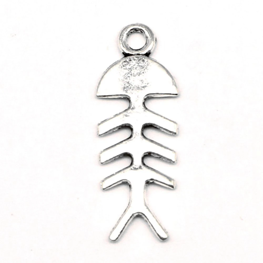 

Fish Bones Charm For Making Jewelry Diy Finding 60pcs 10x29mm