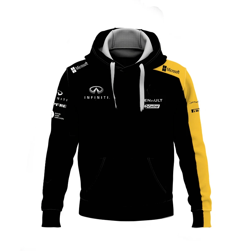 

Официальный сайт 2021, горячая Распродажа, Джерси Renault Team для мотогонок, толстовка форменная, мужская и женская толстовка Formula One