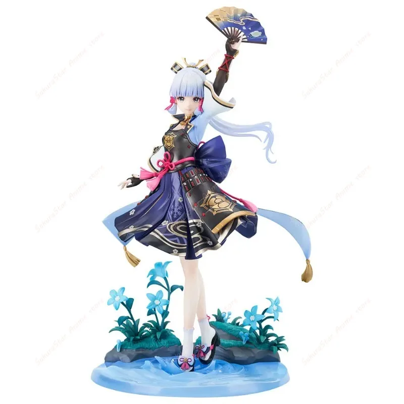 Фото В наличии: APEX × miHoYo Genshin Impact Kamisato Ayaka White Heron Frost Blossom 1/7 Статическая фигурка из ПВХ, коллекционная игрушка, подарок для хобби. №4
